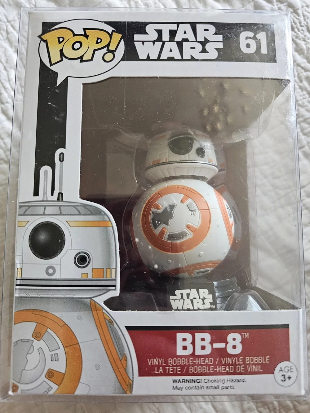 Funko Star Wars BB-8 Vinyl Figure In Clear Case - #61 NWT